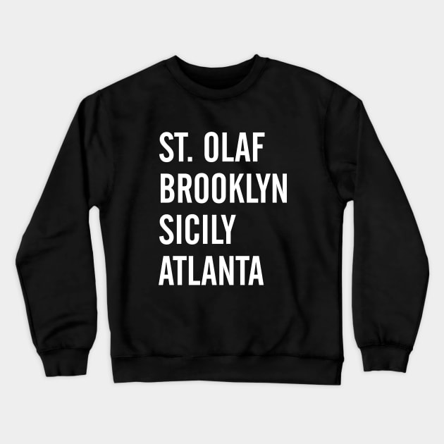 Cities Crewneck Sweatshirt by Everydaydesigns